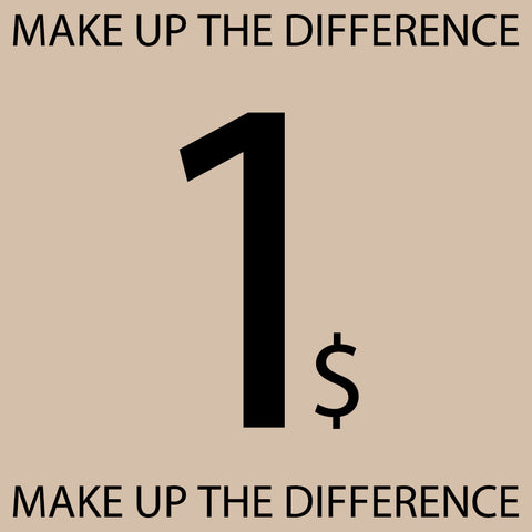 Make up the difference or postage. - Aisize - New Vintage Simplified Design