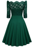 Half Sleevese Off-Shoulder Dress