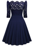Half Sleevese Off-Shoulder Dress