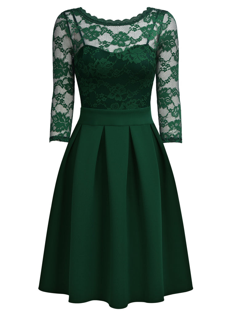 Lace Patchwork Straps Dress Aisize Lace Patchwork Straps Dress Aisize