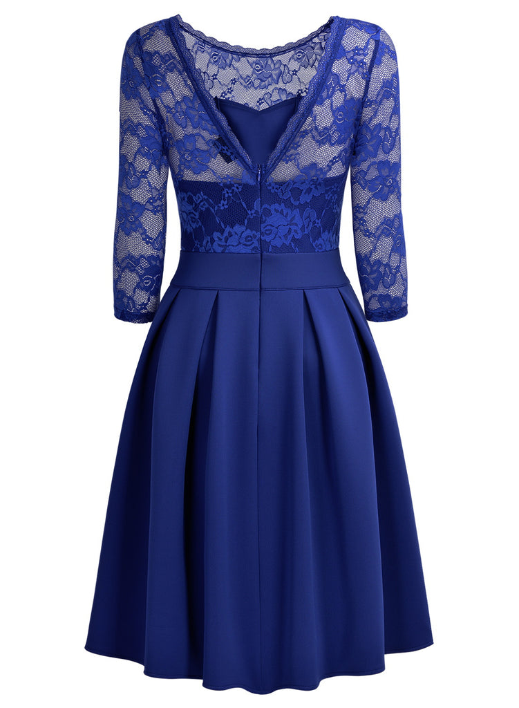 Lace Patchwork Straps Dress Aisize Lace Patchwork Straps Dress Aisize