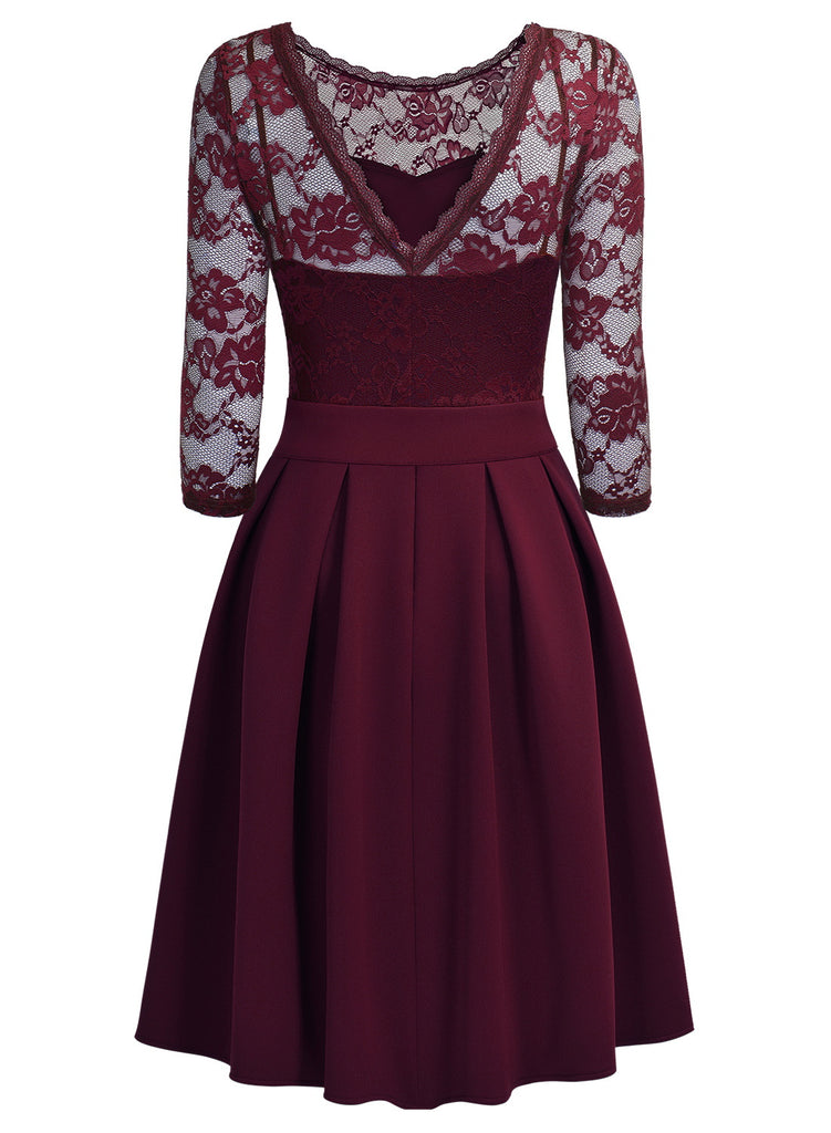 Lace Patchwork Straps Dress Aisize Lace Patchwork Straps Dress Aisize