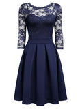 Lace Patchwork Straps Dress