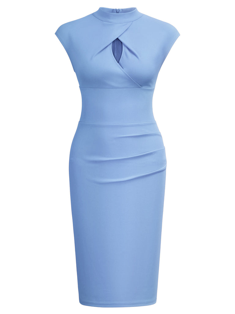 Half Collar Office Work Dress – Aisize