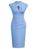Half Collar Office Work Dress
