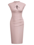 Half Collar Office Work Dress