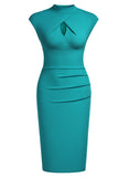 Half Collar Office Work Dress