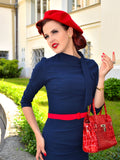 Tit Neckline Mid Sleeves Bodycon