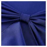 Ruffle Draped Cocktail Knee Dress