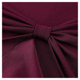 Ruffle Draped Cocktail Knee Dress - Aisize - New Vintage Simplified Design
