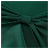 Ruffle Draped Cocktail Knee Dress - Aisize - New Vintage Simplified Design