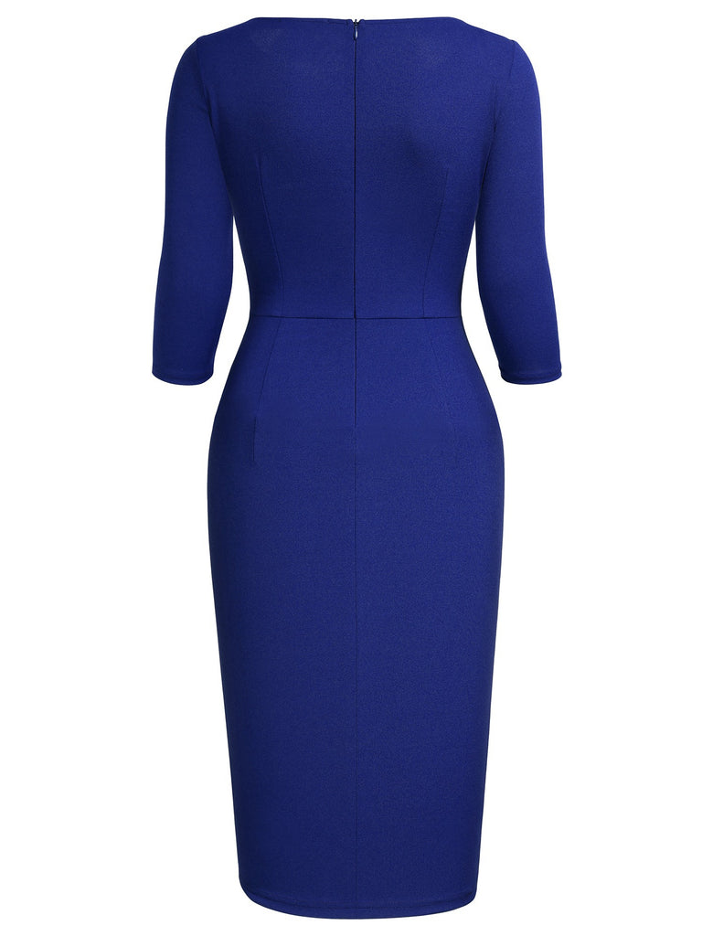 Ruffle Elegant Business Pencil Dress Aisize Ruffle Elegant Business Pencil Dress Aisize