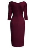 Stretch Business Wrap Bodycon - Aisize - New Vintage Simplified Design