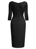 Stretch Business Wrap Bodycon - Aisize - New Vintage Simplified Design