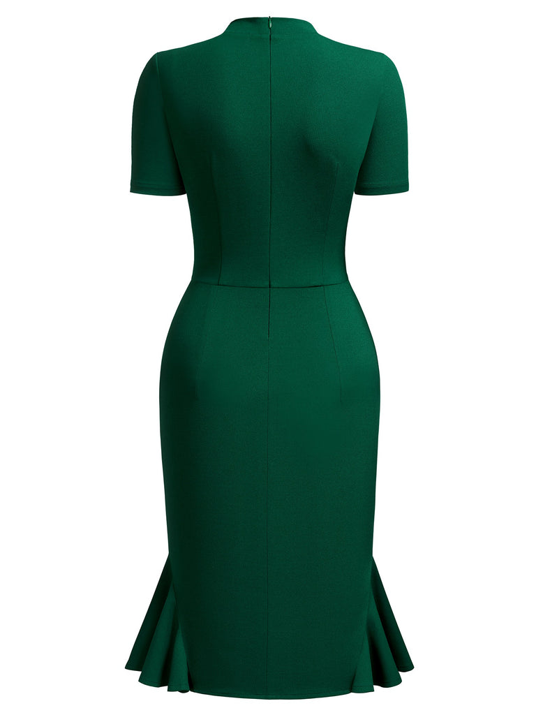 Tie Neck Ruffle Cocktail – Aisize