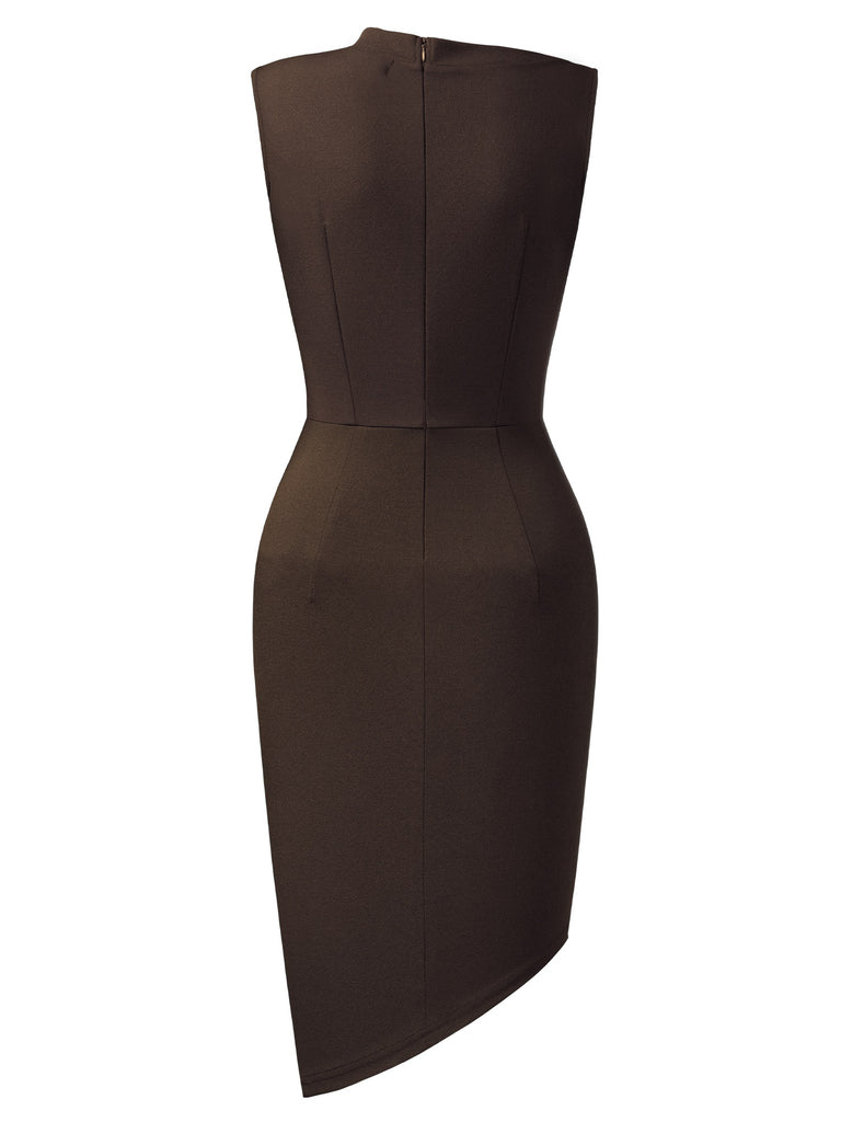 Sleeveless Pleated Pencil Dress – Aisize Sleeveless Pleated Pencil Dress – Aisize