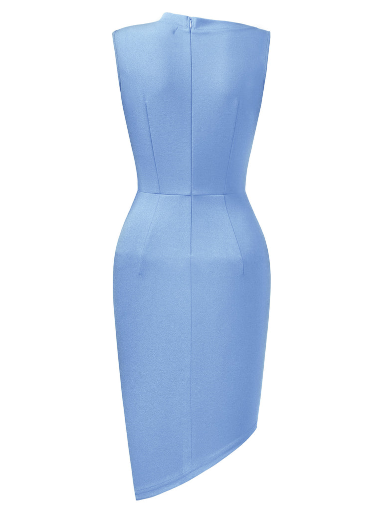 Sleeveless Pleated Pencil Dress Aisize Sleeveless Pleated Pencil Dress Aisize