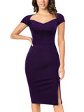 Women's Chic Sweetheart Split Club Party Bodycon Dress