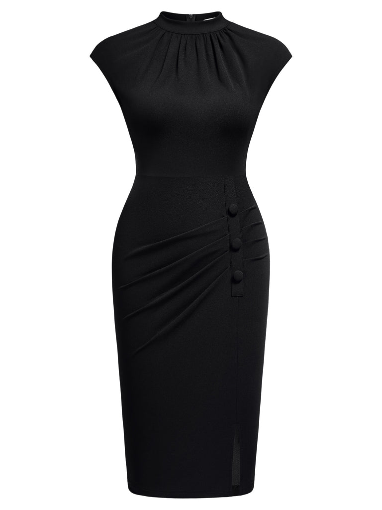 slim cocktail dresses Scyoekwg Elegant Dresses for Women V-Neck Solid Color Party Dress Slim Cocktail Dresses Holiday Dress Stitching Sequin Dress Hip Wrap Tight Split Evening Dress Long Sleeve Dress Black XL