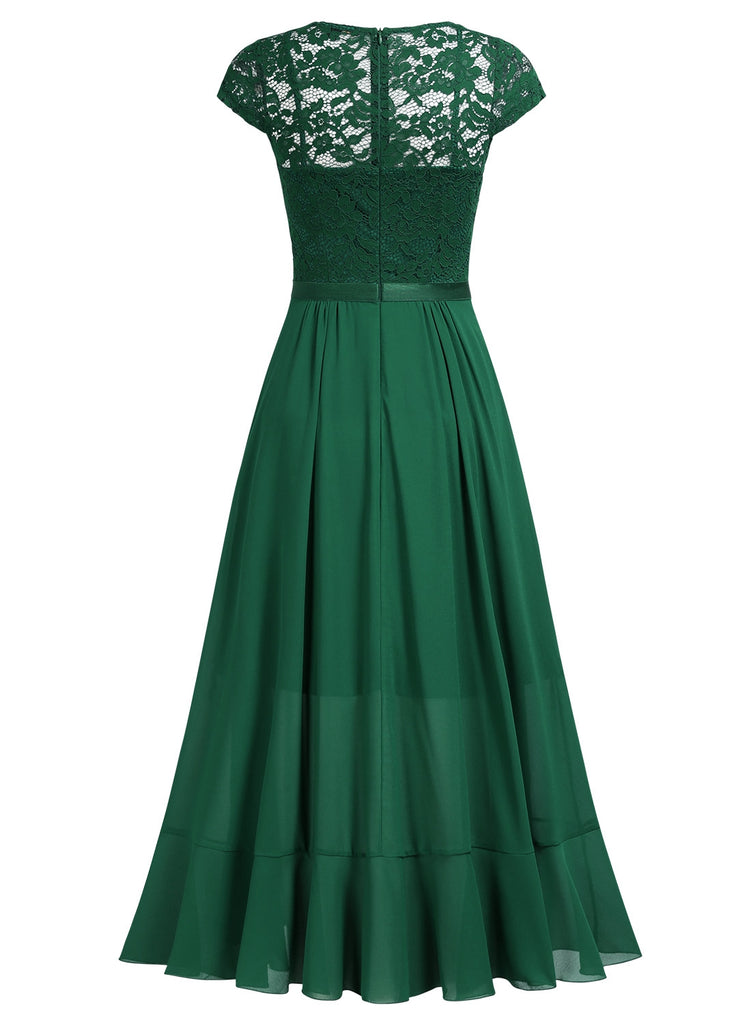 Women's Formal Floral Lace Ruffle Cocktail Party Dress Aisize Women's Formal Floral Lace Ruffle Cocktail Party Dress Aisize