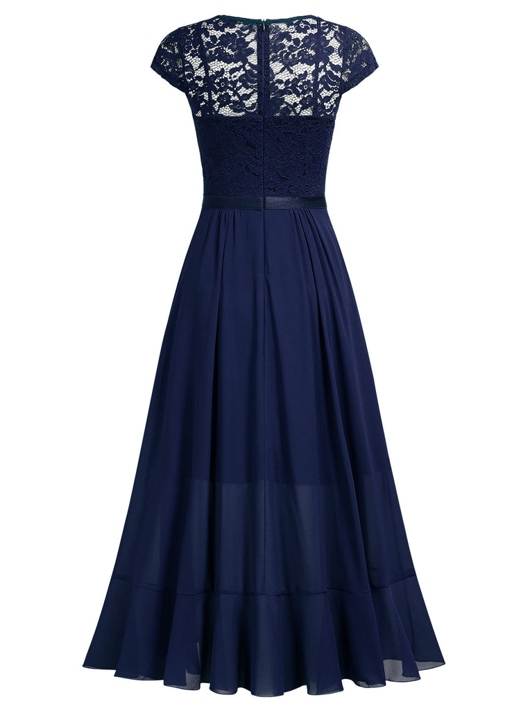 Women's Formal Floral Lace Ruffle Cocktail Party Dress Aisize Women's Formal Floral Lace Ruffle Cocktail Party Dress Aisize