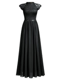 Cap Sleeves Evening Dress