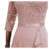 Half Sleeves Ruffle Maxi Dress