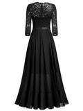 Half Sleeves Ruffle Maxi Dress