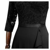 Half Sleeves Ruffle Maxi Dress