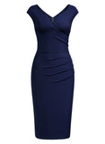 Slim Style Sleeveless Business Pencil Dress - Aisize - New Vintage Simplified Design