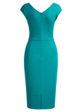 Slim Style Sleeveless Business Pencil Dress - Aisize - New Vintage Simplified Design