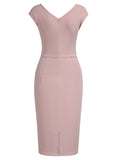 Slim Style Sleeveless Business Pencil Dress