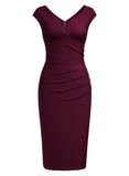 Slim Style Sleeveless Business Pencil Dress - Aisize - New Vintage Simplified Design