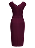Slim Style Sleeveless Business Pencil Dress - Aisize - New Vintage Simplified Design
