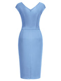 Slim Style Sleeveless Business Pencil Dress