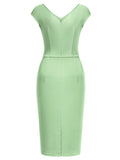 Slim Style Sleeveless Business Pencil Dress