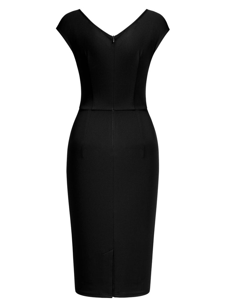 Slim Style Sleeveless Business Pencil Dress - Aisize - New Vintage Simplified Design