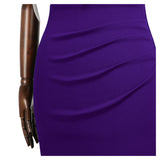 Half Collar Ruffle Pencil Dress - Aisize - New Vintage Simplified Design