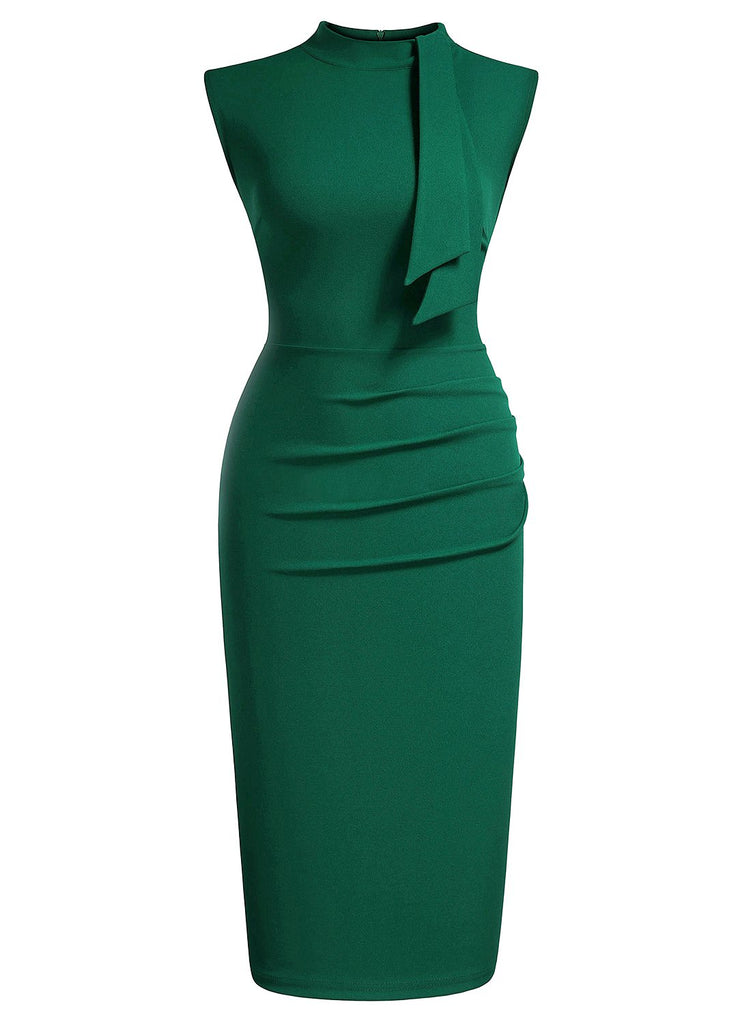 Half Collar Ruffle Pencil Dress Aisize Half Collar Ruffle Pencil Dress Aisize