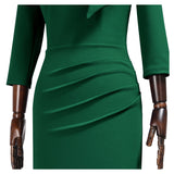 Tit Neckline Mid Sleeves Bodycon