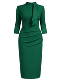 Tit Neckline Mid Sleeves Bodycon