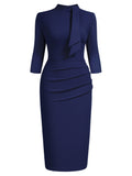 Tit Neckline Mid Sleeves Bodycon