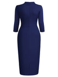 Tit Neckline Mid Sleeves Bodycon