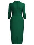 Tit Neckline Mid Sleeves Bodycon