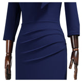 Tit Neckline Mid Sleeves Bodycon