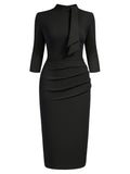 Tit Neckline Mid Sleeves Bodycon