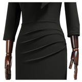Tit Neckline Mid Sleeves Bodycon