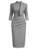 Tit Neckline Mid Sleeves Bodycon
