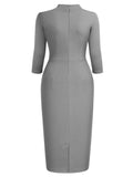 Tit Neckline Mid Sleeves Bodycon