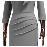 Tit Neckline Mid Sleeves Bodycon